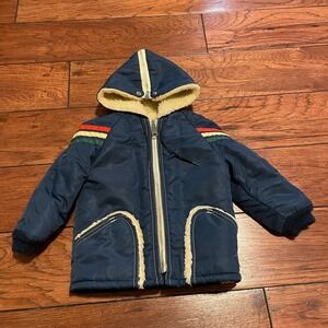 Vintage Talon Kids Coat 80s Style Size 4T